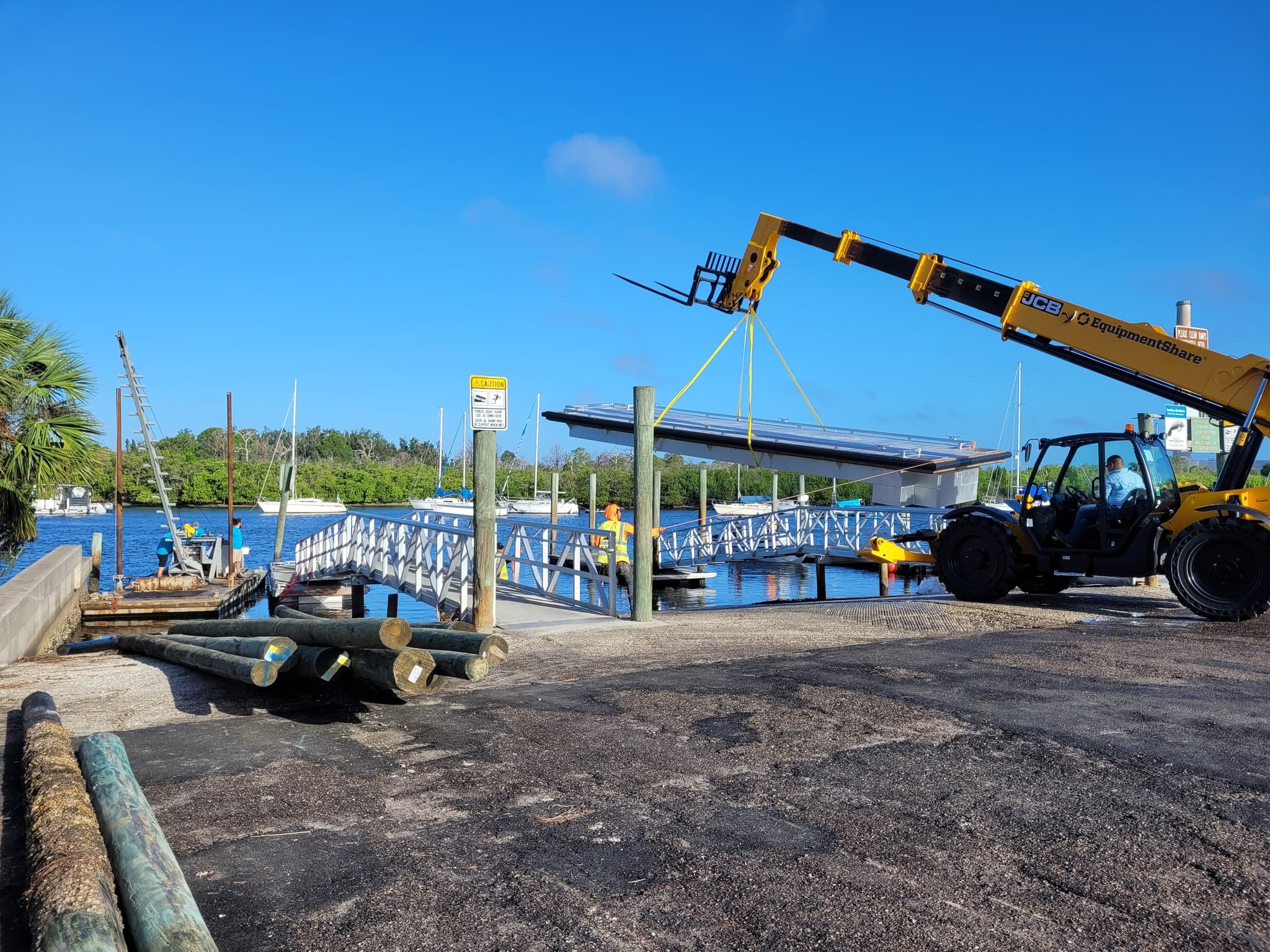 Dock Upgrades Underway at Anclote River Park